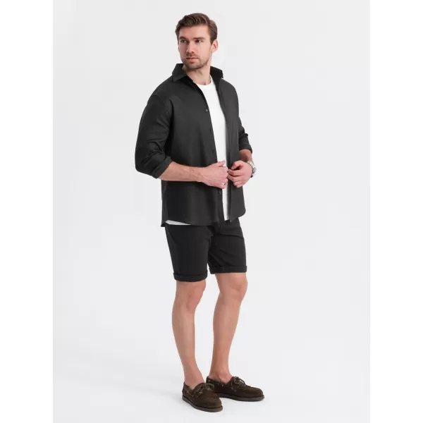  Pánské kraťasy OMBRE OM-SRCS-0170 BLACK 