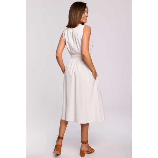  Dámské šaty STYLOVE S224 ECRU 