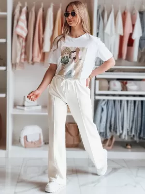 Dámské tepláky DSTREET DRESSANIK BÍLÁ