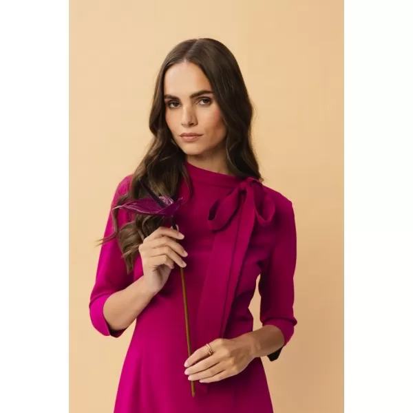  Dámské šaty STYLOVE S346 PLUM 