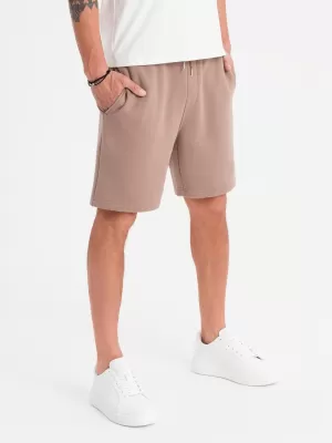 Pánské kraťasy OMBRE OU-SRBC-0101 BROWN