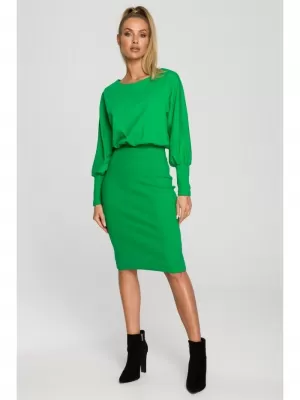 Dámské šaty MOE M690 GREEN