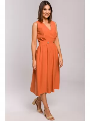 Dámské šaty STYLOVE S224 ORANGE
