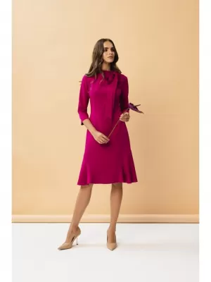 Dámské šaty STYLOVE S346 PLUM