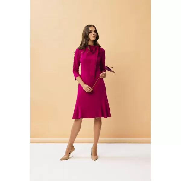  Dámské šaty STYLOVE S346 PLUM 