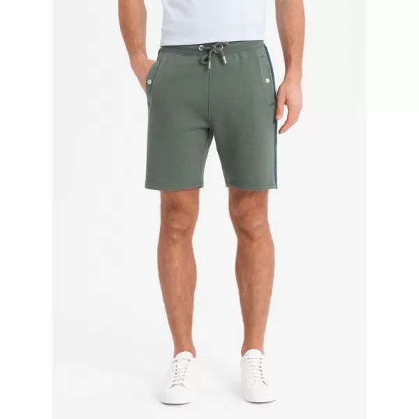  Pánské kraťasy OMBRE OM-SRSK-0156 OLIVE 