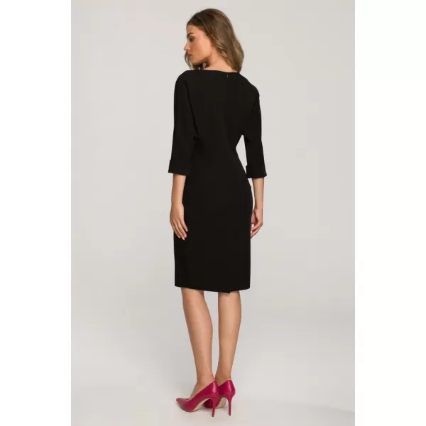  Dámské šaty STYLOVE S324 BLACK 
