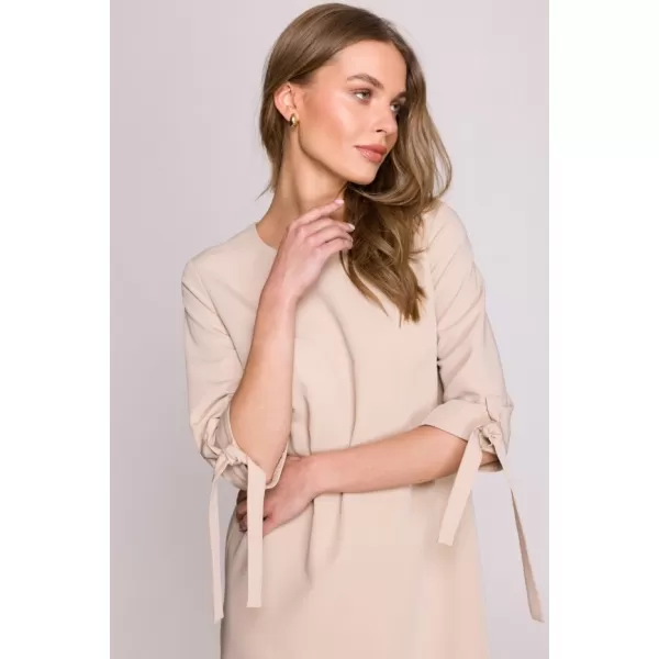  Dámské šaty STYLOVE S393 BEIGE 