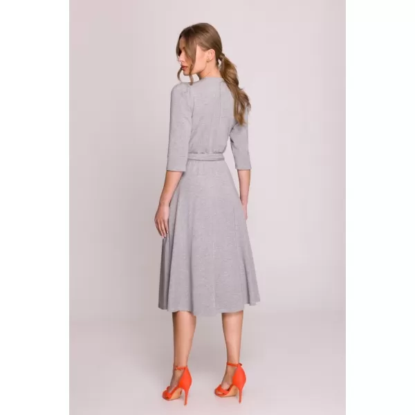  Dámské šaty STYLOVE S404 GREY 