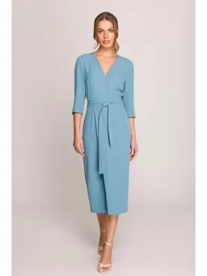 Dámské šaty STYLOVE S396 SKY BLUE