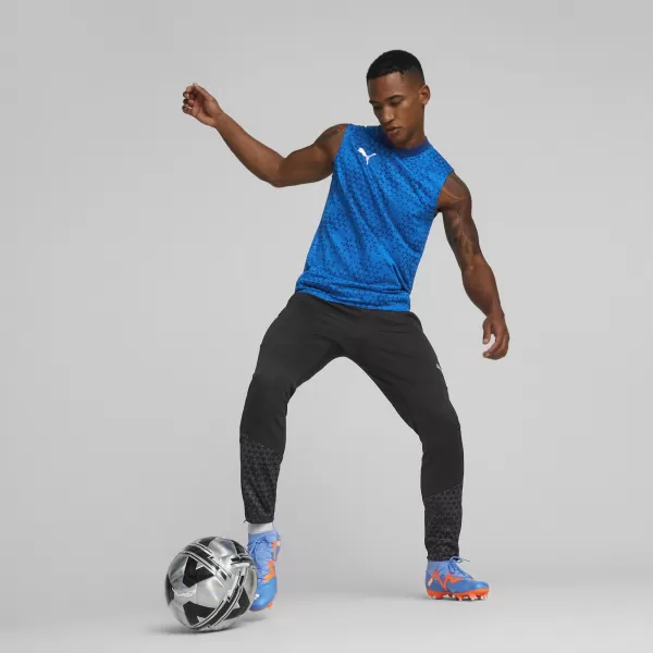  Pánské triko PUMA TEAMCUP TRAINING JERSEY SL 657985_02 ELECTRIC BLUE LEMONADE 
