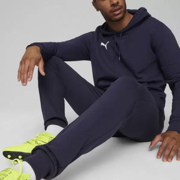  Pánské kalhoty PUMA TEAMGOAL CASUALS PANTS 658598_06 PUMA NAVY/PUMA WHITE 