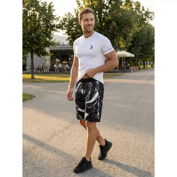  Pánské funkční šortky premium ALTISPORT VOJ/ALM071KRA01 ČERNOBÍLÁ 