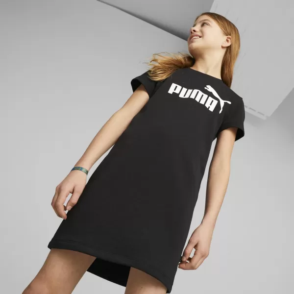  Dětské šaty PUMA ESS+ LOGO DRESS 673493_01 PUMA BLACK 