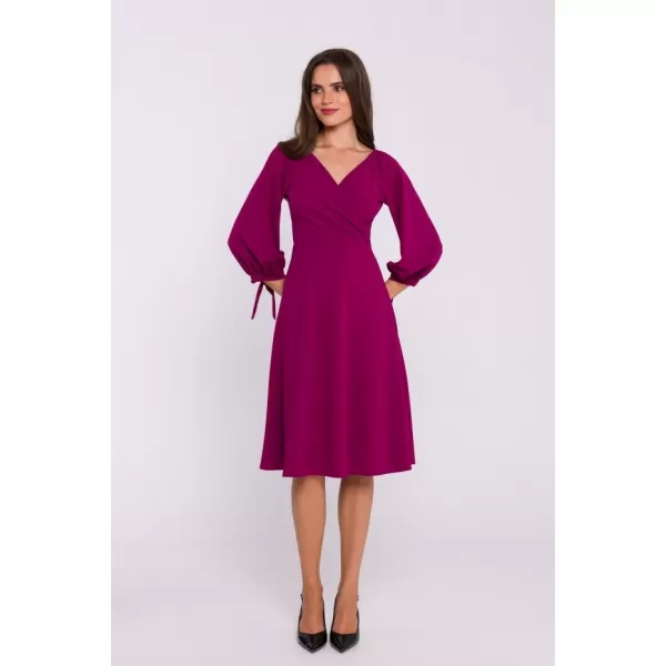  Dámské šaty STYLOVE S383 PLUM 