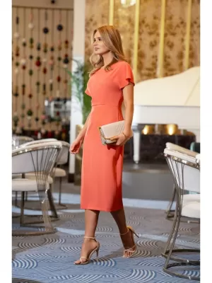 Dámské šaty STYLOVE S398 ORANGE