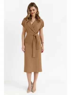 Dámské šaty STYLOVE S363 BEIGE