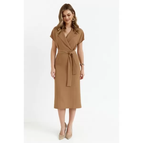  Dámské šaty STYLOVE S363 BEIGE 