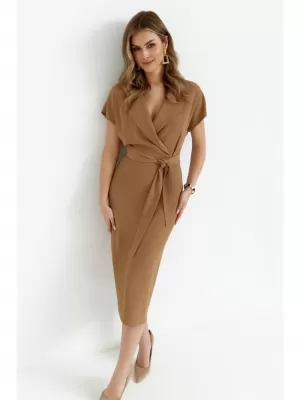Dámské šaty STYLOVE S363 BEIGE