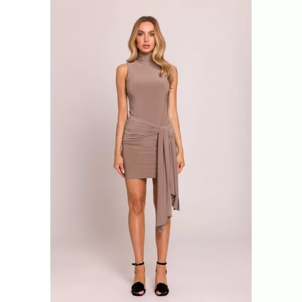  Dámské šaty MOE M841 BEIGE 