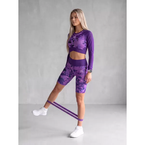  Dámské legíny nad kolena premium ALTISPORT VOJ/ALW110LEG02 FIALOVÁ 