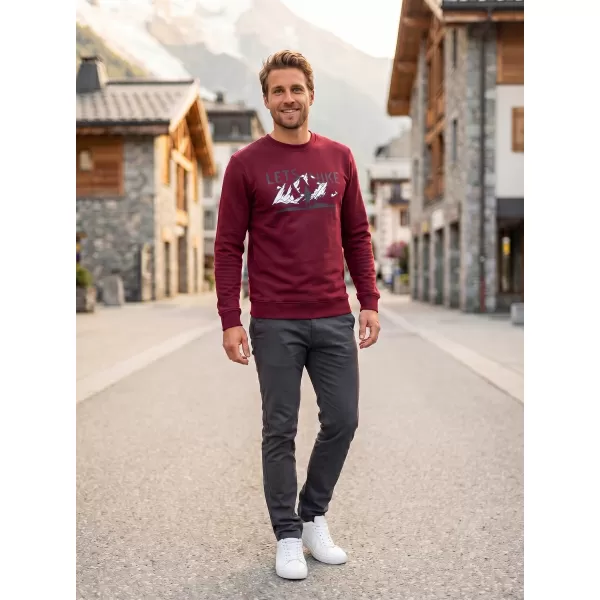  Pánská mikina ALTISPORT ALM190406 GARNET 