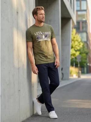 Pánské triko ALTISPORT ALM190129 KHAKI