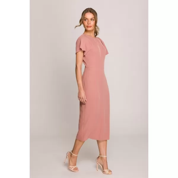  Dámské šaty STYLOVE S398 ROSE 