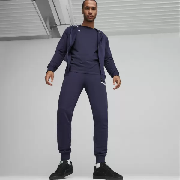  Pánská mikina PUMA TEAMGOAL CASUALS HOODED JACK 658595_06 PUMA NAVY/PUMA WHITE 
