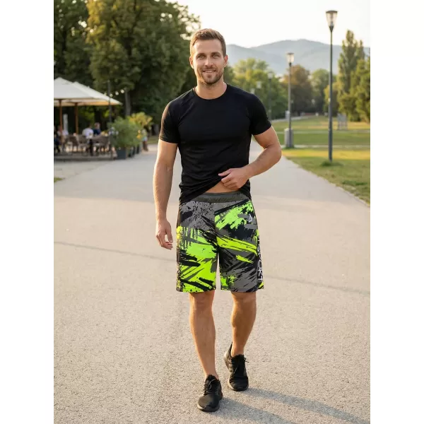  Pánské funkční šortky premium ALTISPORT VOJ/ALM014KRA01 ČERNOZELENÁ 