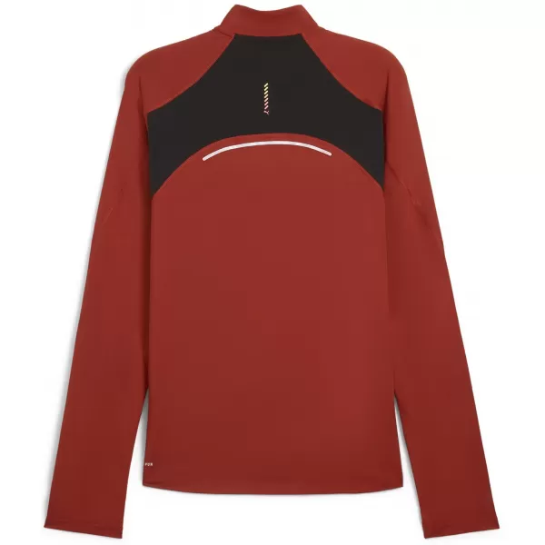  Pánské triko PUMA RUN CLOUDSPUN 1/4 ZIP 525781_63 MARS RED 