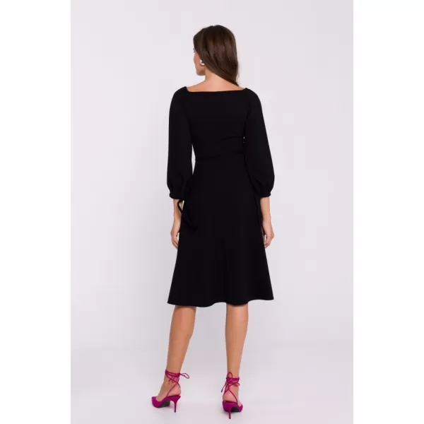  Dámské šaty STYLOVE S383 BLACK 