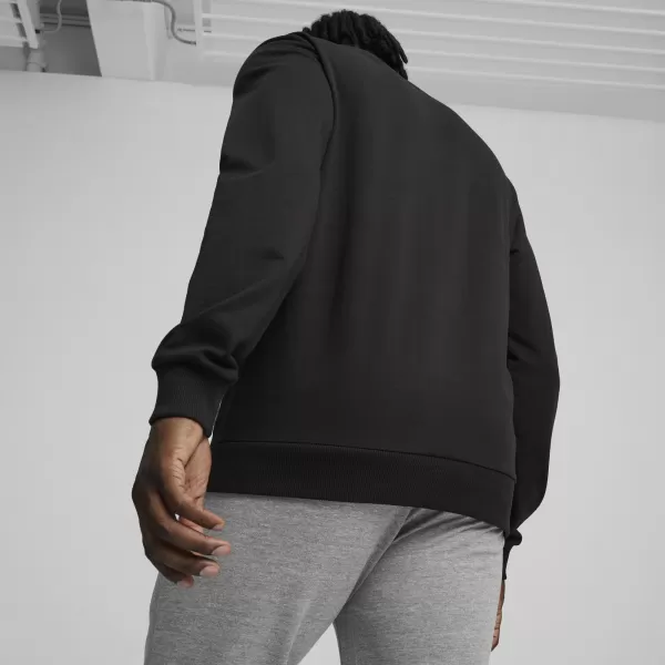  Pánská mikina PUMA TEAMGOAL CASUALS CREW NECK S 658592_03 PUMA BLACK/PUMA WHITE 