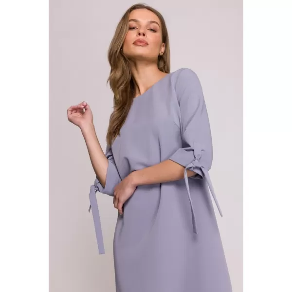  Dámské šaty STYLOVE S393 DOVE GREY 