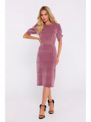 Dámské šaty MOE M827 CREPE PINK