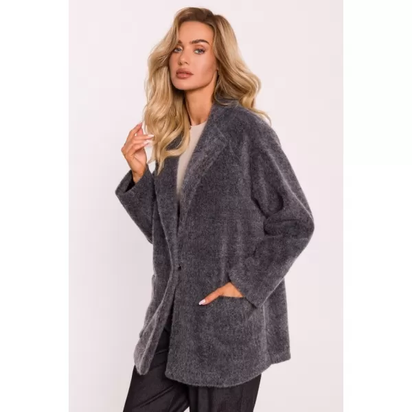  Dámské sako MOE M808 GREY MELANGE 