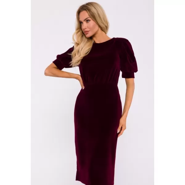  Dámské šaty MOE M827 MAROON 