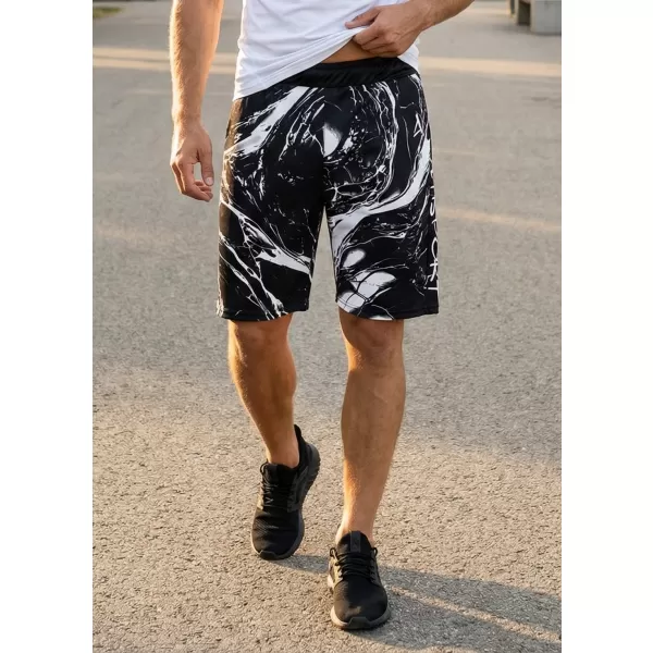  Pánské funkční šortky premium ALTISPORT VOJ/ALM071KRA01 ČERNOBÍLÁ 