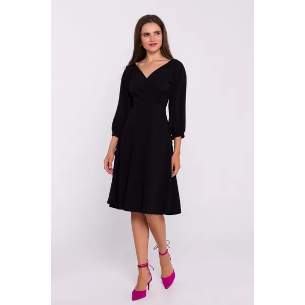  Dámské šaty STYLOVE S383 BLACK 