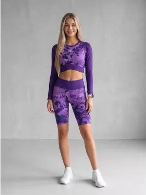 Dámské legíny nad kolena premium ALTISPORT VOJ/ALW110LEG02 FIALOVÁ