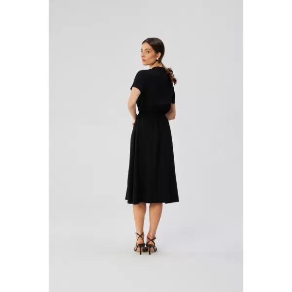  Dámské šaty STYLOVE S366 BLACK 