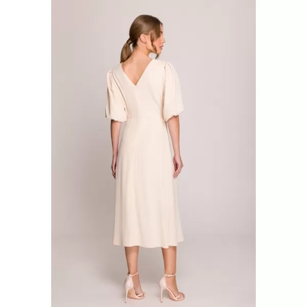  Dámské šaty STYLOVE S400 CREAM 