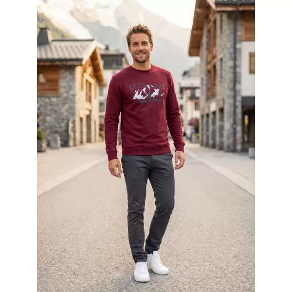  Pánská mikina ALTISPORT ALM190406 GARNET 