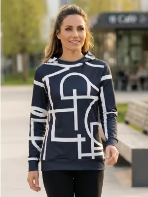 Dámská funkční mikina premium ALTISPORT VOJ/ALW085MI01 ČERNÁ
