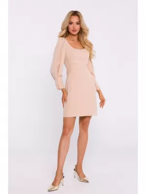 Dámské šaty MOE M836 BEIGE