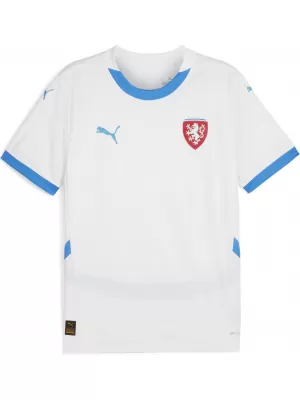 Pánský fotbalový dres PUMA FACR AWAY JERSEY REPLICA 774128_02 PUMA WHITE/IGNITE BLUE