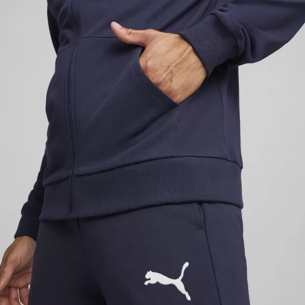  Pánská mikina PUMA TEAMGOAL CASUALS HOODED JACK 658595_06 PUMA NAVY/PUMA WHITE 