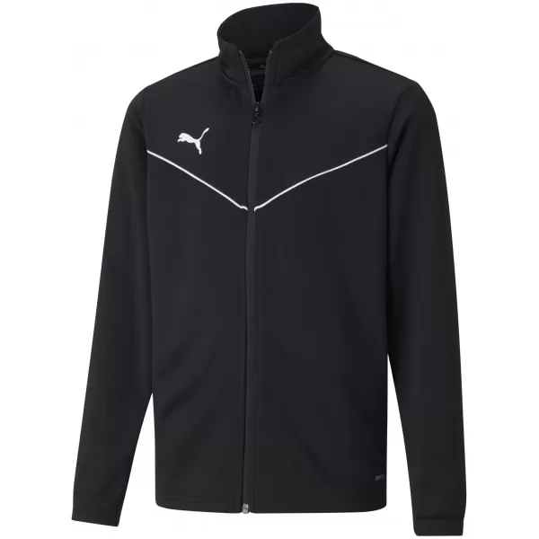  Dětská bunda PUMA TEAMRISE TRG POLY JACKET JR 657393_03 PUMA BLACK/PUMA WHITE 