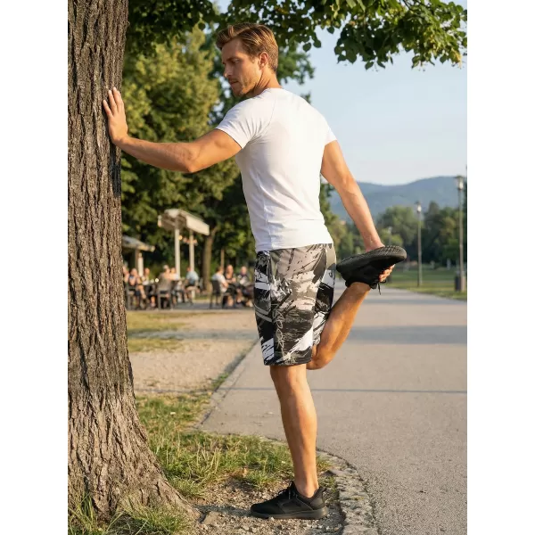  Pánské funkční šortky premium ALTISPORT VOJ/ALM014KRA01 ČERNOŠEDÁ 