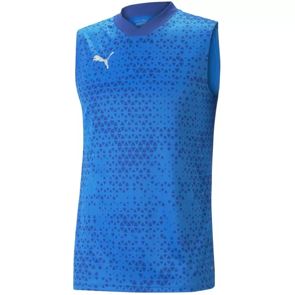  Pánské triko PUMA TEAMCUP TRAINING JERSEY SL 657985_02 ELECTRIC BLUE LEMONADE 